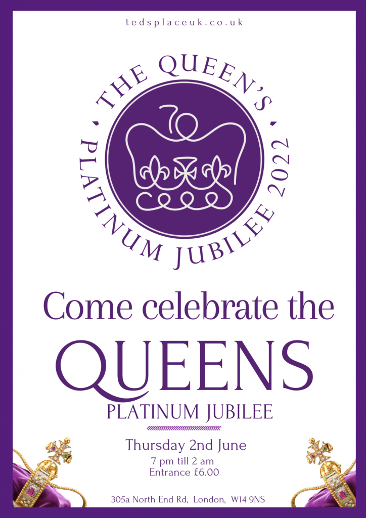 Queens Jubilee - men's night at Teds Place. Fulham gay bar